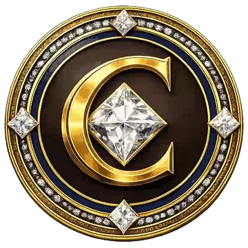 Insignia dorada de ejemplo